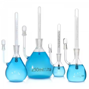 temperature attached specific gravity bottle